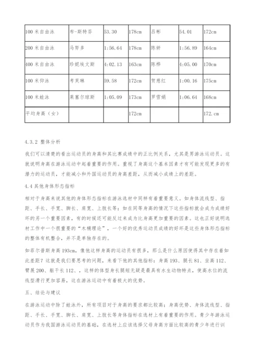 从身体形态选材角度看青少年游泳运动员选材的重要性.docx