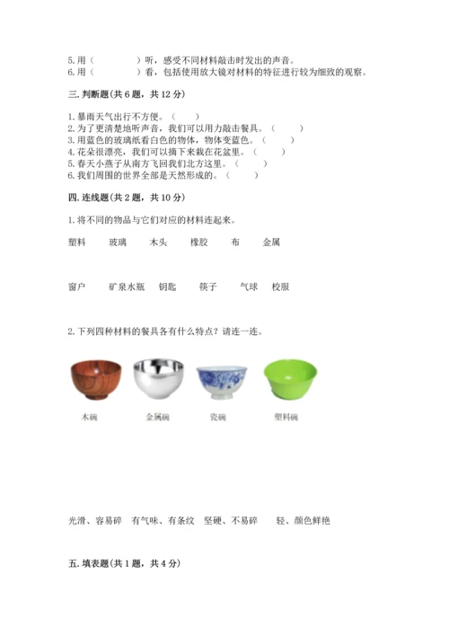 教科版科学二年级上册《期末测试卷》精品【有一套】.docx