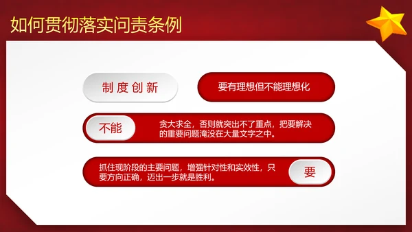 党政大气贯彻落实《问责条例》深入推进全面从严治党PPT