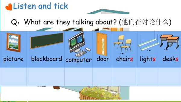 Unit 1 My classroom-Part A Let's talk & learn 课件(共