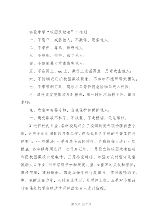 校园欺凌专项治理督查报告.docx