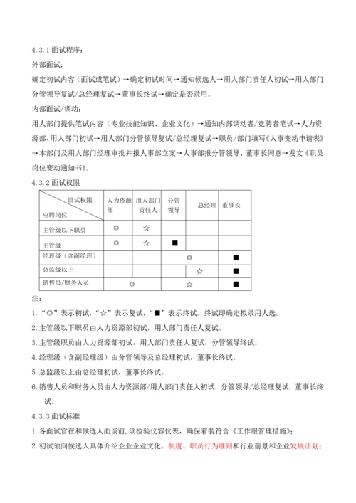 HR招聘面试管理新规制度.docx