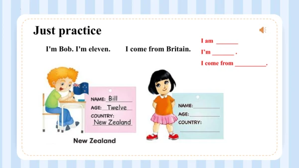 Unit 1  We have new friends Lesson 1 - Lesson 2 课件