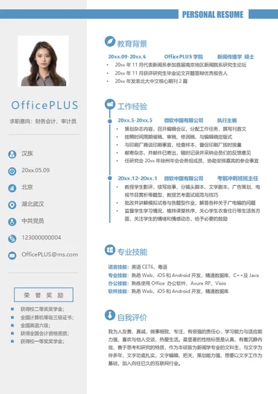 职业培训师简历模板