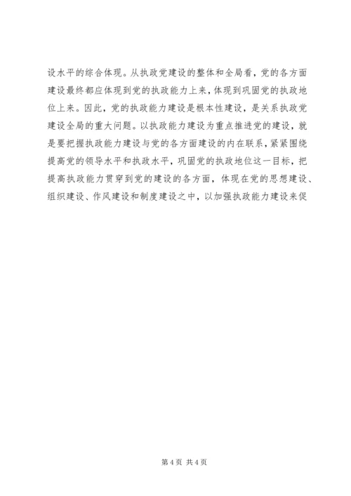 关于加强执政能力推进党的建设学习心得.docx