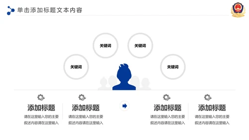 蓝色大气公安警察特警武警网络民警PPT模板