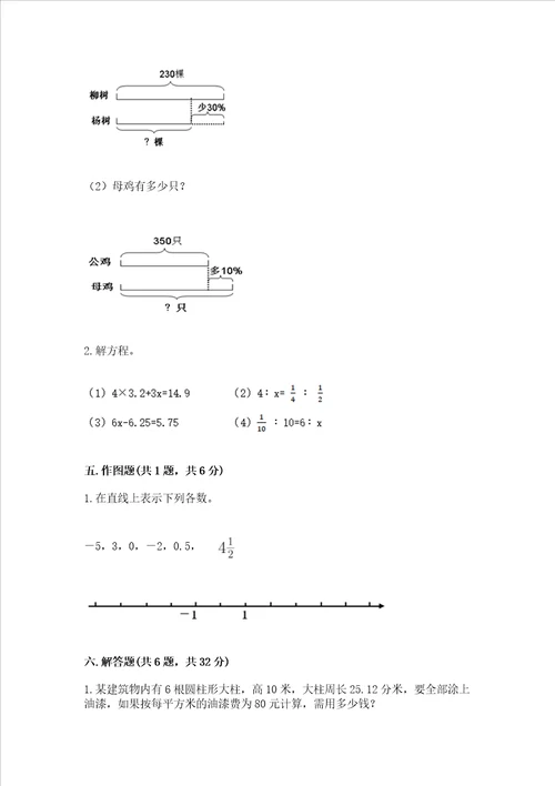 小学升初中数学考试试卷及答案（全优）