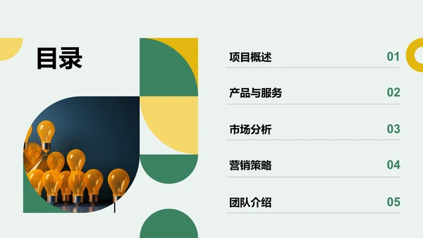 绿色商务风创新创业比赛路演PPT模板