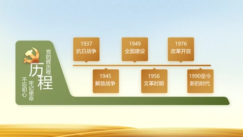 乡村振兴脱贫攻坚动态PPT模板