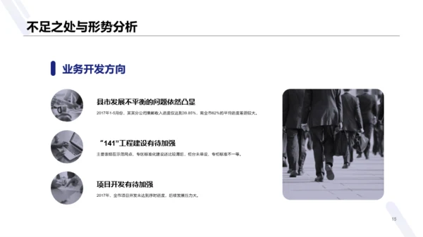 蓝色商务销售部年终总结汇报PPT案例