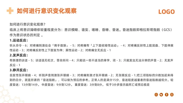 橙色简约热射病急救及护理措施PPT模板宣传PPT动态PPT