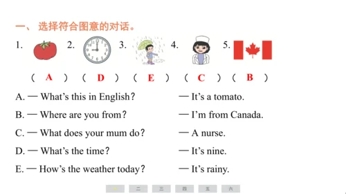 人教精通版（三起）英语四年级上册期末练习课件(共62张PPT)