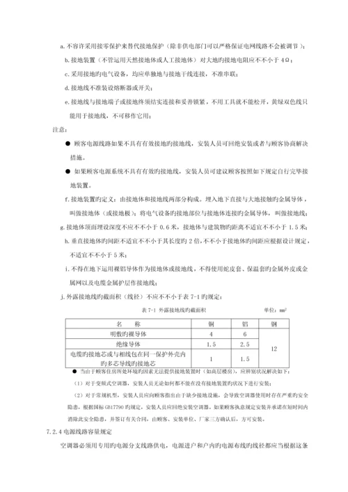 格力分体空调综合施工专题方案.docx