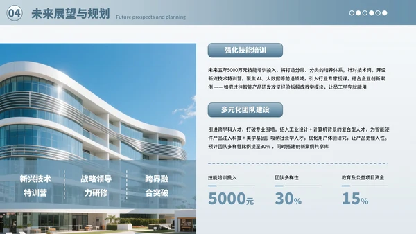 蓝色商务风企业介绍PPT模板