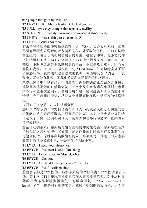 电影《怦然心动》冲突性话语的语用研究