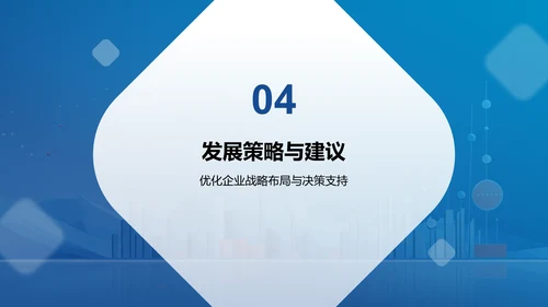 蓝色扁平风数据分析报告PPT模板