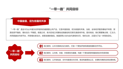 完整内容一带一路国际合作高峰论坛PPT
