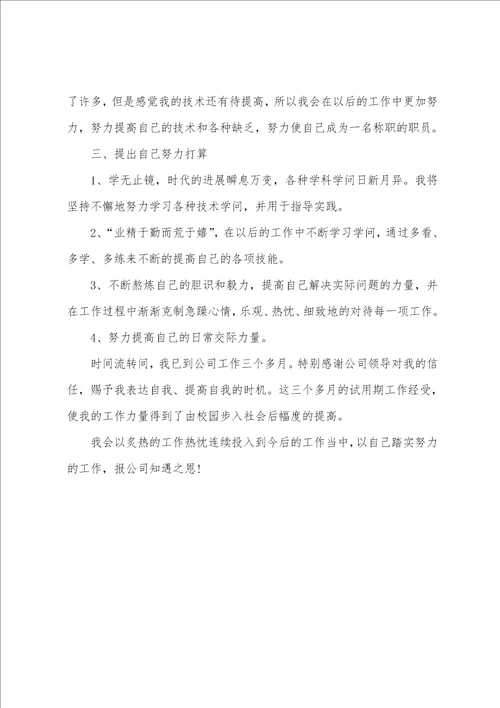 程序员个人转正述职报告三篇