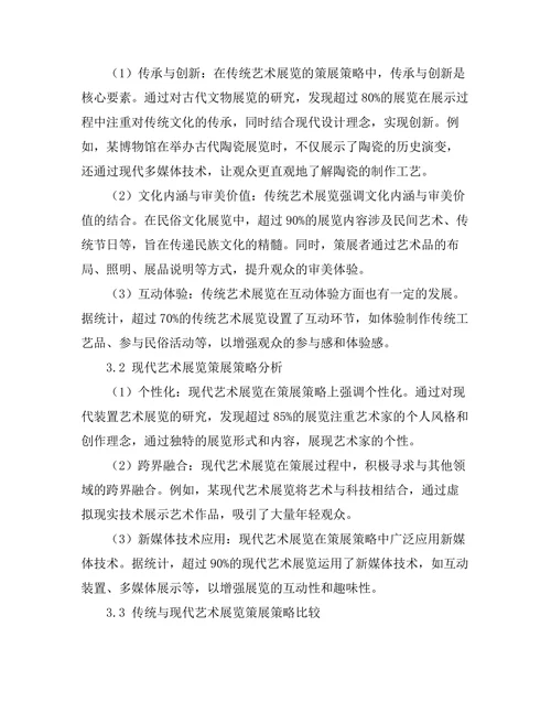 传统与现代艺术展览的策展策略
