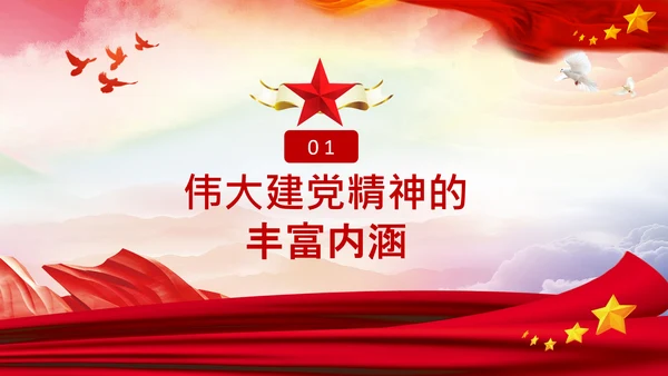二十大学习伟大建党精神党课党校PPT课件