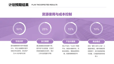 商务风PPT环形图