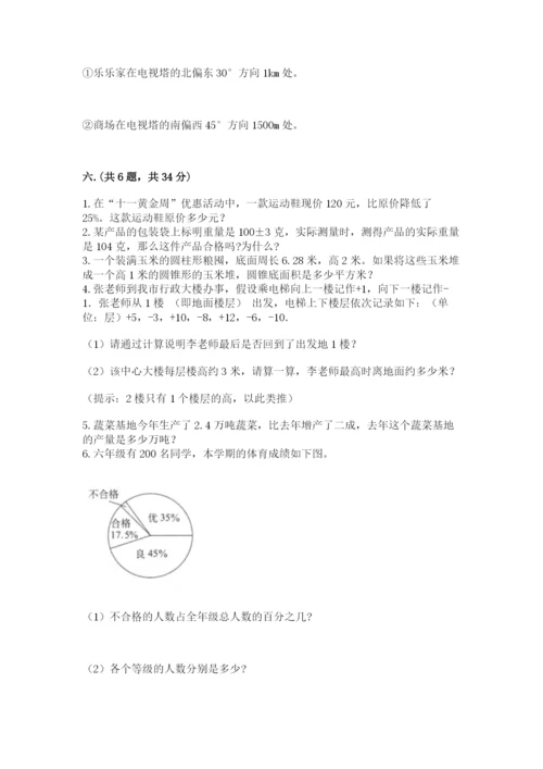 小学毕业班数学检测卷（原创题）.docx