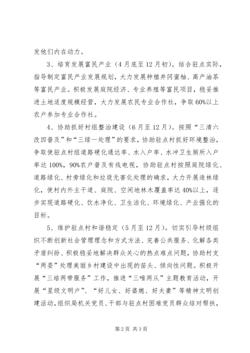 美丽乡村建设驻点帮扶计划.docx