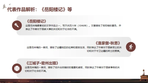 范仲淹介绍通用PPT模板