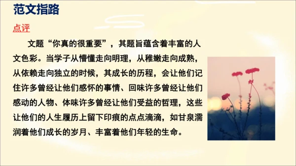 部编版九下语文第二单元写作〈审题立意〉同步课件