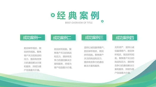绿色清新医疗医药公司简介动态PPT