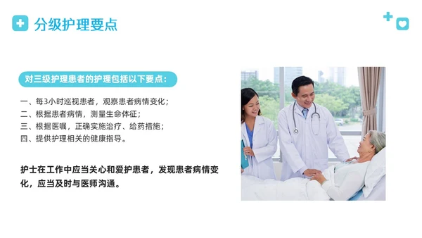 蓝色简约病床管理规章制度PPT模板宣传PPT动态PPT管理制度