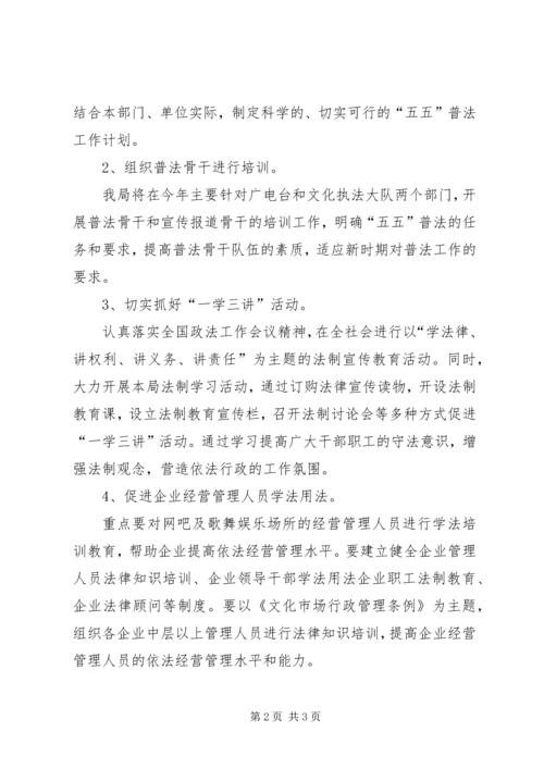 文化局二00六年普法工作计划 (3).docx