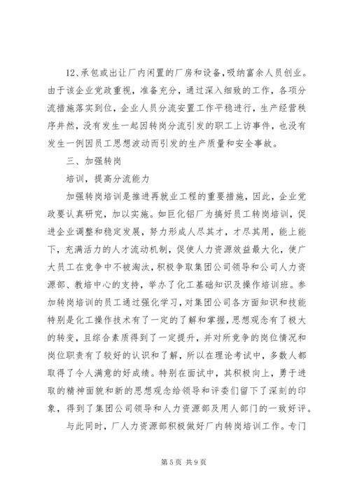 做好人员分流安置工作的几点思考 (2).docx