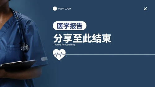 简约实景高级医护医学病例治疗临床报告PPT模板