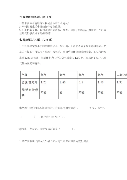 教科版四年级上册科学期末测试卷完美版.docx