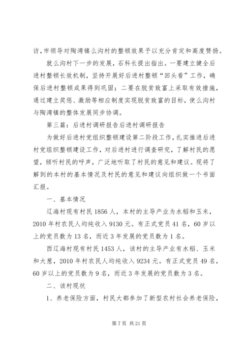 后进村调研报告1.docx