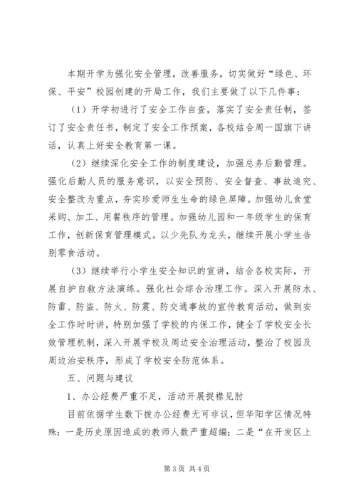 县局开学工作视导汇报材料.docx