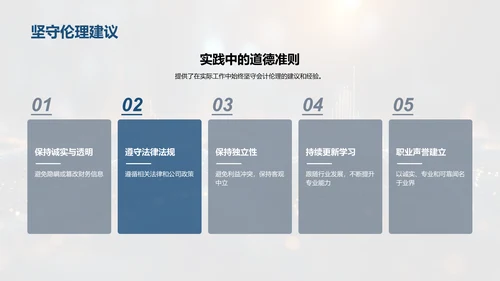 会计伦理实务解读PPT模板