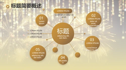 金色大气企业年会盛典颁奖典礼视频PPT模板