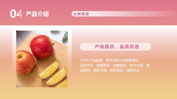 粉色渐变风格商业计划书