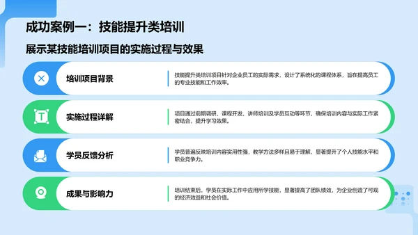 蓝色科技风教育培训工作汇报PPT模板