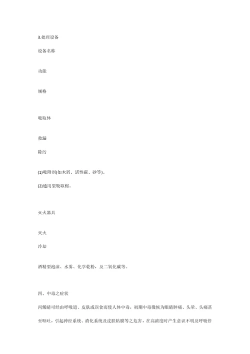 丙烯腈应急处置方案.docx
