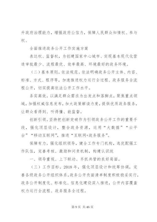 北海XX县区全面推进政务公开的实施方案征求意见稿.docx