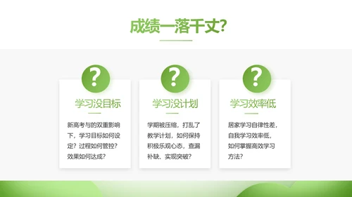 绿色清新学校教育培训工作总结动态PPT