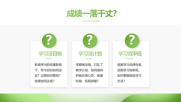 绿色清新学校教育培训工作总结动态PPT