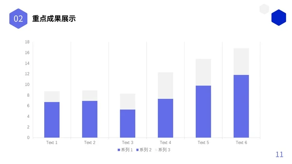 蓝色简约形状图标工作总结述职报告未来规划PPT