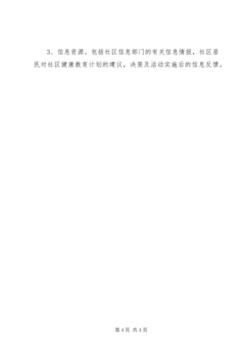 石门社区健康教育工作计划 (2).docx