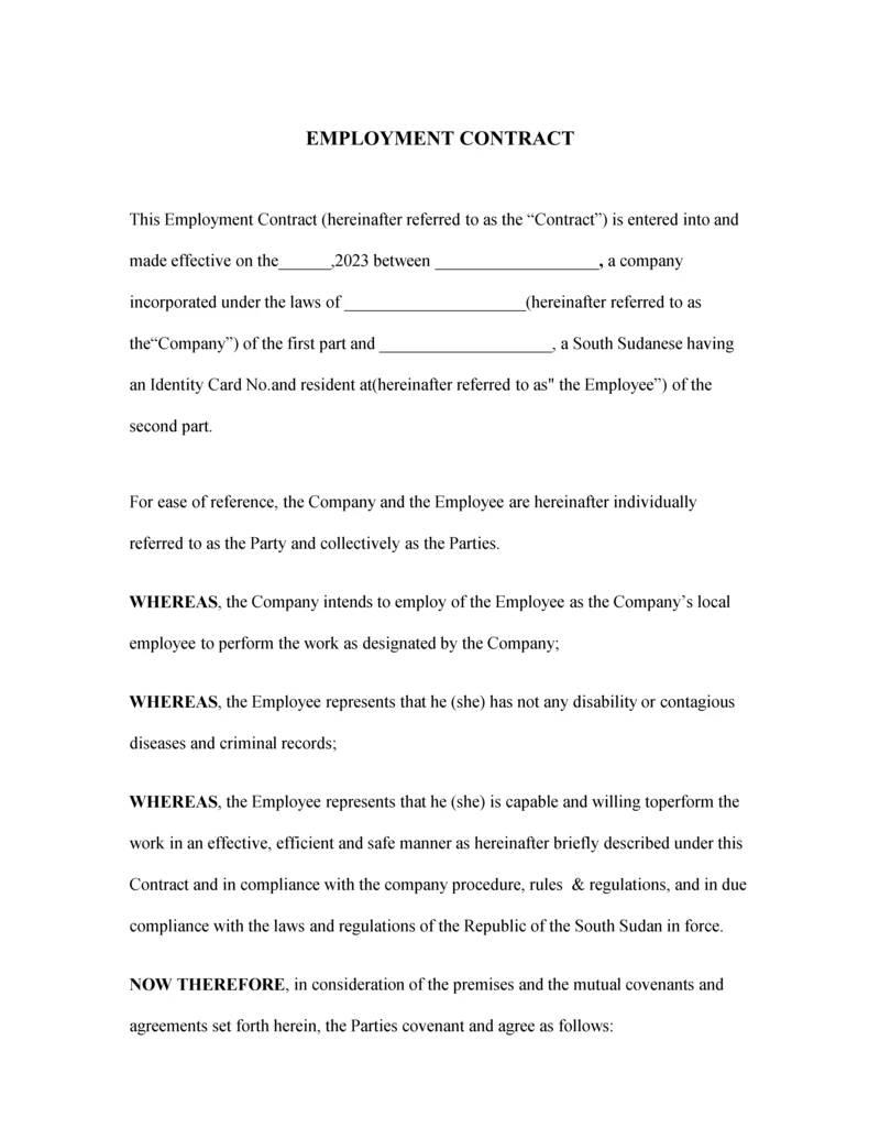 EmploymentContract英文版劳务分包合同.docx