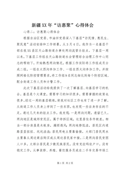 新疆XX年“访惠聚”心得体会_2.docx