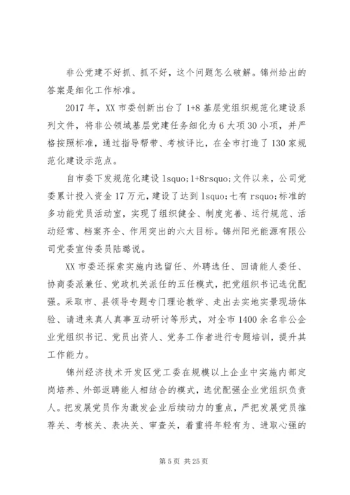 对非公领域党建展开建设五篇.docx